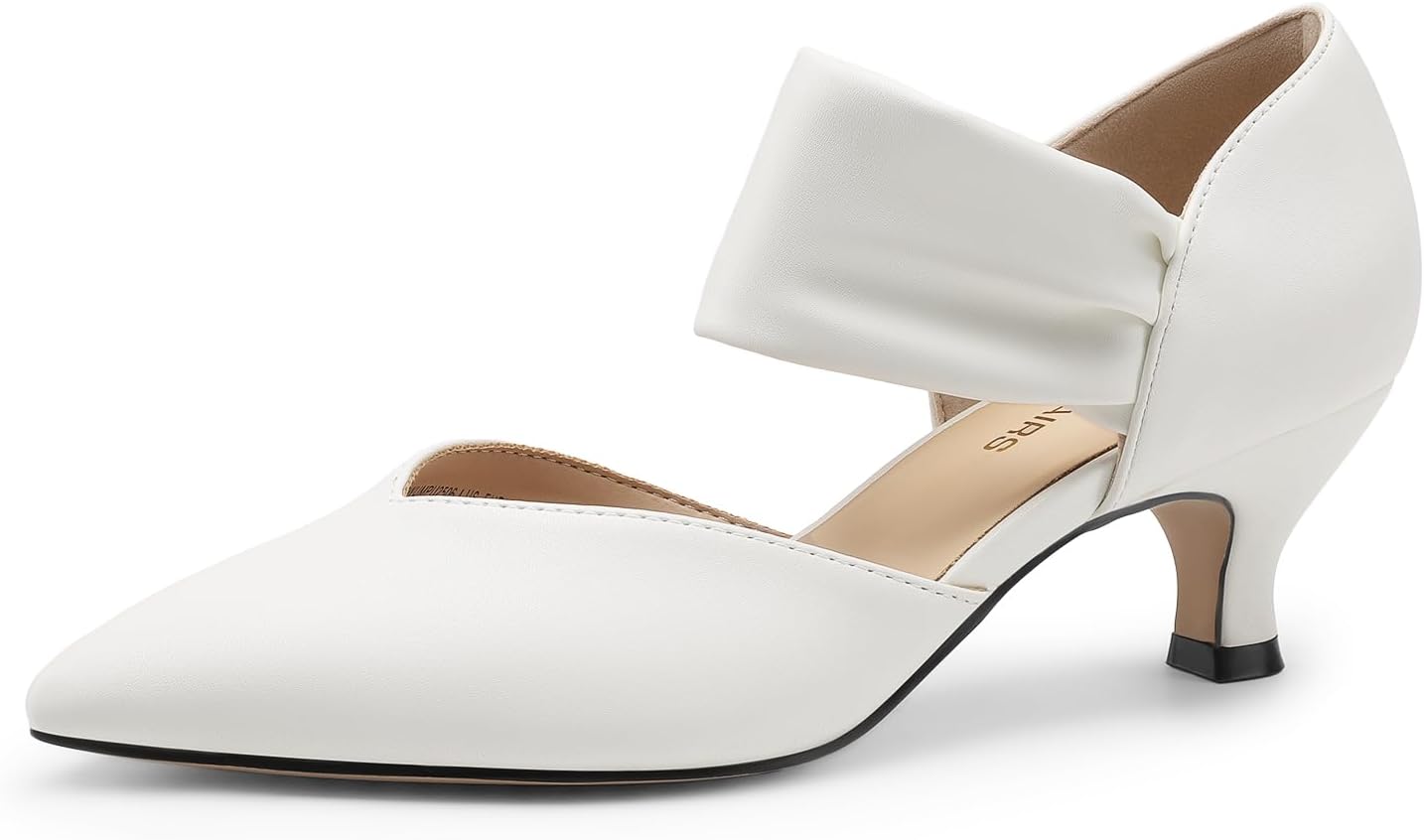 DREAM PAIRS Ladies’s Kitten Heels Low Pumps Footwear Pointed Closed Toe Sl… DREAM PAIRS Ladies’s Kitten Heels Low Pumps Footwear Pointed Closed Toe Sl…