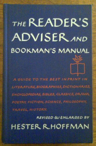 The Reader's Adviser and Bookman's Manual B00476OMS4 Book Cover