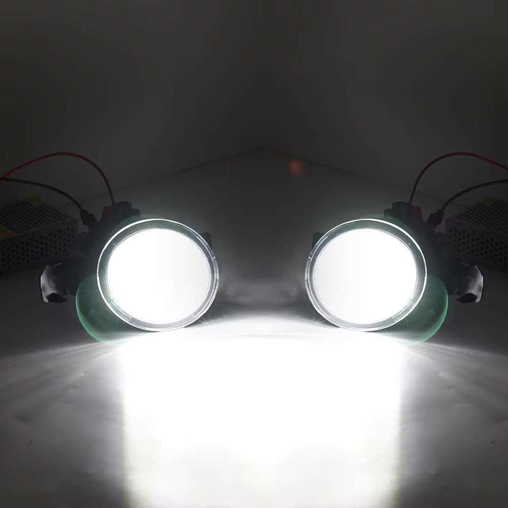 Conjunto Faros Antiniebla Para Clio 2001-2013 Luces Antiniebla Faros Delanteros Accesorios Kit De Carrocería Coche(LED Fog B)