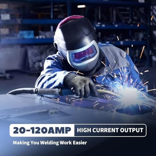 Handheld Welder Machine, 110V IGBT Inverter Portable Welding Machine with 6 Variable Current Adjustment, 20-120Amp Portable ARC Welder for 1/16''-1/8'' Welding Rod - Thumbnail 5