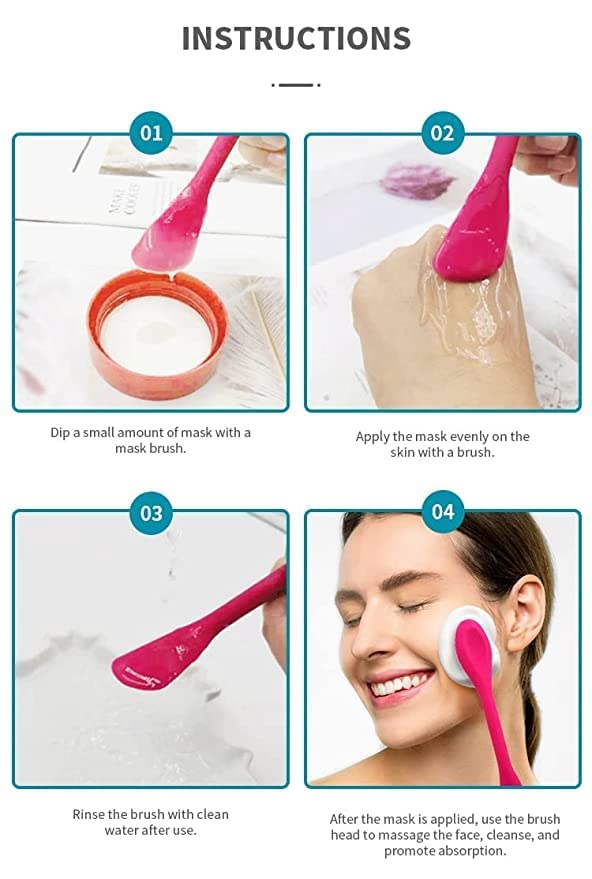 Image of Silicone Manual Dual Face Wash Brush for Deep Pore Exfoliator Massager, Scrub Brush for Gentle Exfoliating, Deep Pore Cleansing Use For Man and Women.