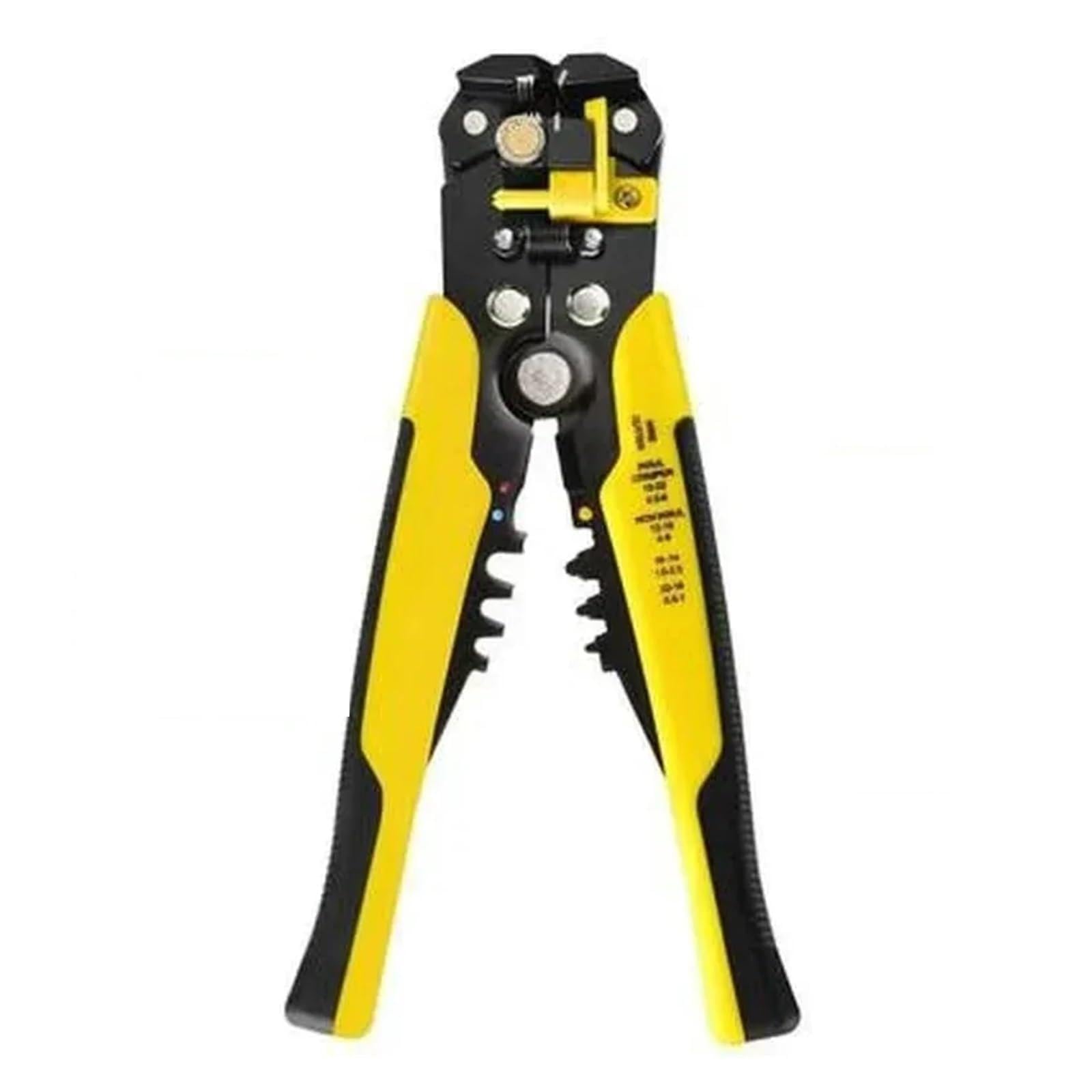 Zaciskarka Hydrauliczna, Zaciskarka do kabli Regulowany automatyczny ściągacz izolacji Wielofunkcyjne szczypce do zaciskania zacisków Narzędzie ręczne(Yellow)