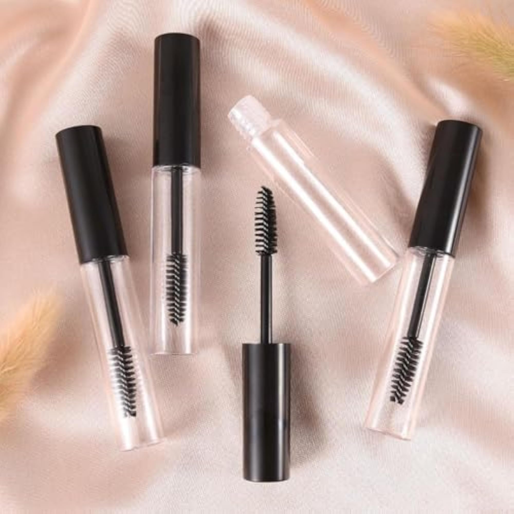 Pack of 4 Empty Mascara Bottles with Funnel, 10ml