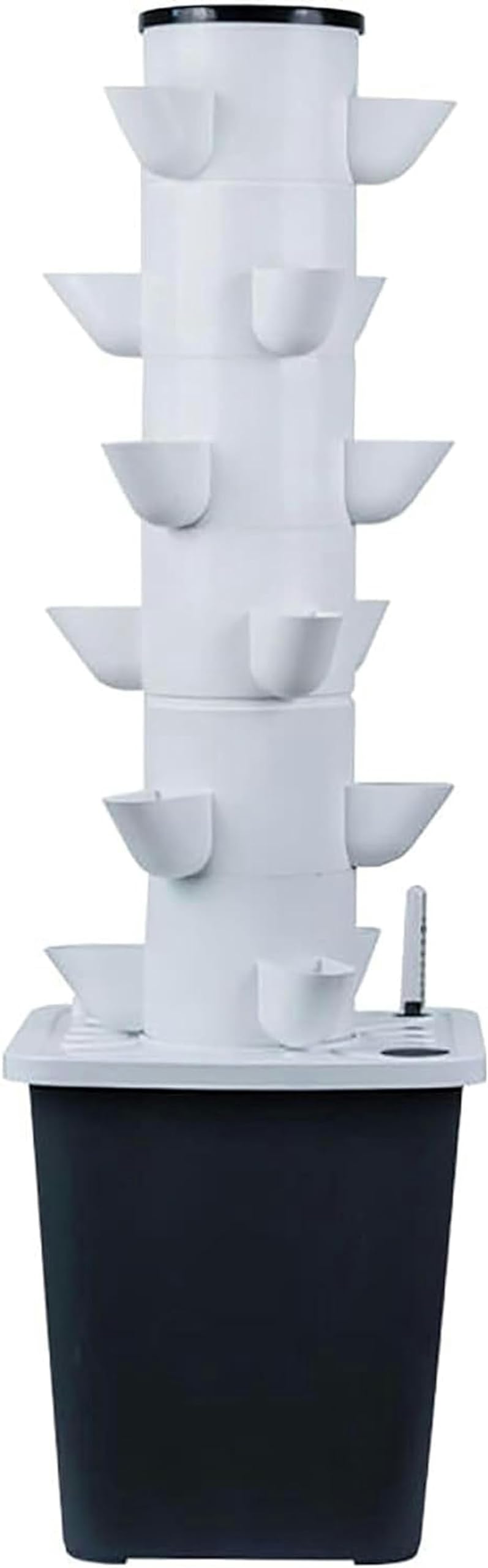 Système de Culture hydroponique d'intérieur, 6 Couches, 18 Sites de Plantes, système de Culture Verticale avec Pompe et Adaptateur de réservoir d'eau Mobile, Pots en Filet de lit