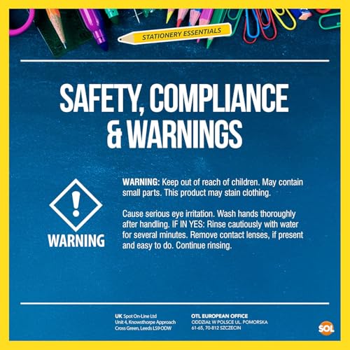 SOL 18pk Gel Pens, 3 Sets of Assorted Coloured Gel Pens for Writing, Glitter, Neon & Metallic Inks in Vibrant Colours, Smooth Ink Flow, Perfect for Journaling, Drawing, Crafting, and Office Supplies - Image 7