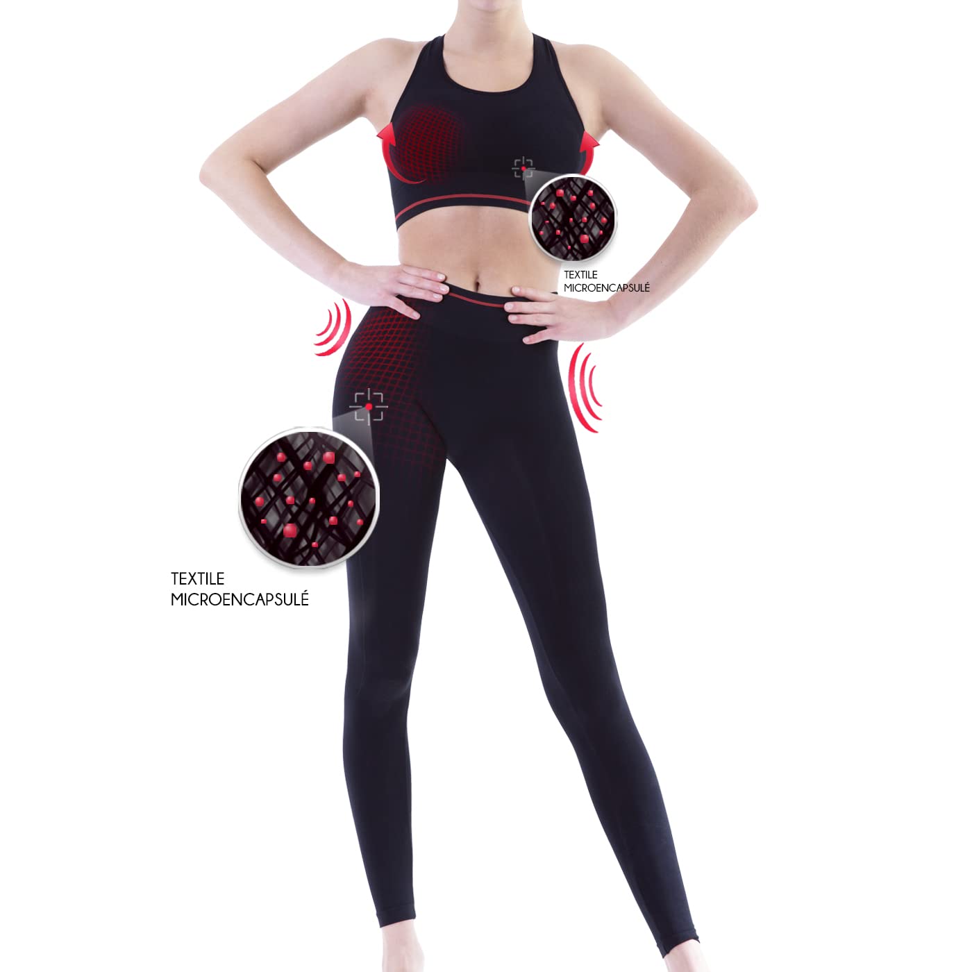 Lytess - Leggings sportivi innovativi - senza cuciture - Vita alta - Anti-Cellulite