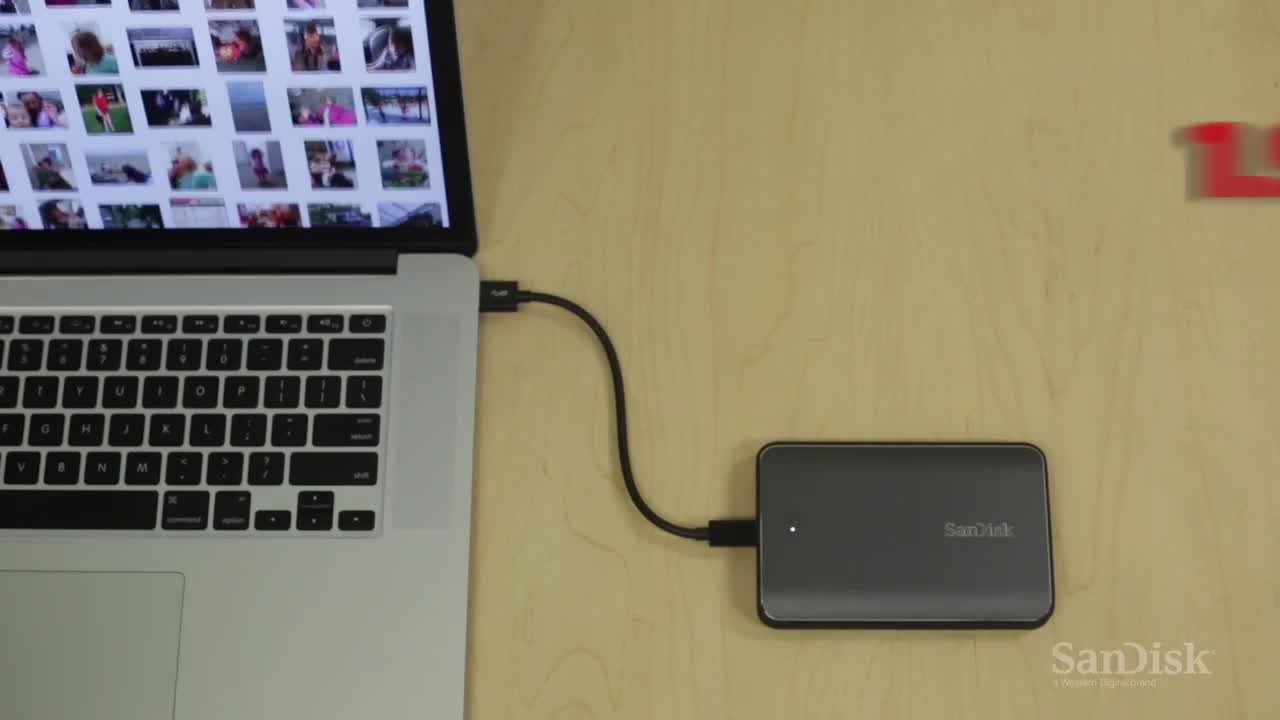 SanDisk Extreme Portable SSD 480 Go Reconditionné – Vitesse Lecture Jusqu’à 850 Mo/s, Ultra Robuste Et Compact