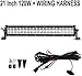Produktbild HYLH 21"120W LED Lichtleiste für Geländewagen 40 LEDs Dachstrahler Spot und Flood Beam Combo + Kabelbaum 12V 24V, 2 Jahre Garantie