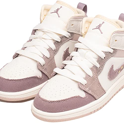 Nike Air Jordan 1 Pre School Shoes Sail/Taupe Haze-Fossil Stone DZ4468-102 2Y3
