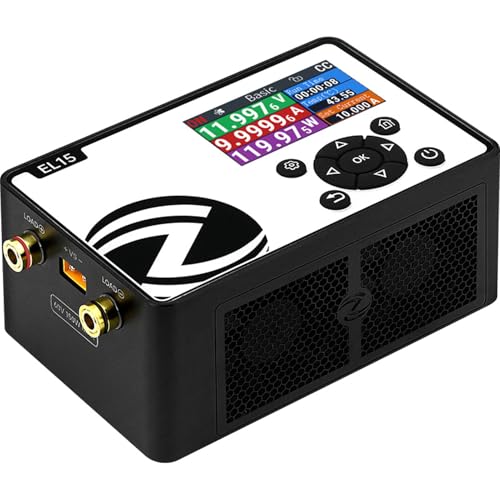Ransanx EL15 DC Electronic Load 150W 60V 12A Programmable Constant Current Load Tester for Battery Capacity Testing Power Supply R&D and Electronic Component Evaluation - High Precision Lab Grade