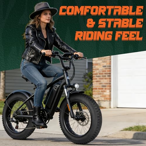GRELiving 20x4.0 Fat Bike Tire-Premium E-Bike Tires 102-406 for Electric Bike/MTB/BMX - All-Terrain for Snow, Sand, Trail - Enhanced Comfort & Grip (2 Tires Only, 20X4.0 Inches)