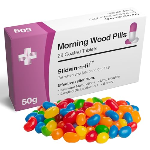 Morning Wood Pills - Hilarious Adult Prank Box, Funny Gag Gifts for Men - Male Enhancement Joke -...