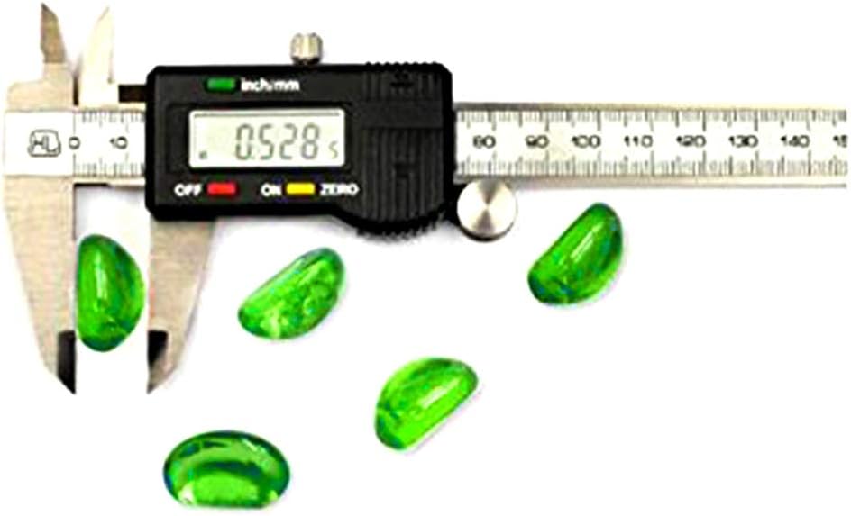 onlyfire 1/2-Inch Reflective Fire Glass Cashew for Fireplace Fire Pit and Lanscaping, 10 lb High Luster Emerald Green Decorative Fire Rocks