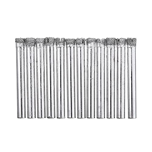 NUSHKI 12 Piezas Brocas Diamante 6 mm para Cerámica miniatura 1