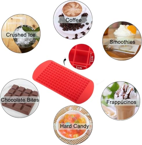 Bandeja de silicona para mini cubos de hielo miniatura 4