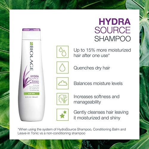Biolage | Hydrasource | Cleansing Shampoo Leaves Hair Softer And More Managable For Dry Hair, 250ml