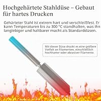 4PK 0,4/0,6/0,8MM integrierte gehärtete Stahldüsen für Kobra S1 Max Combo – Ansicht 5