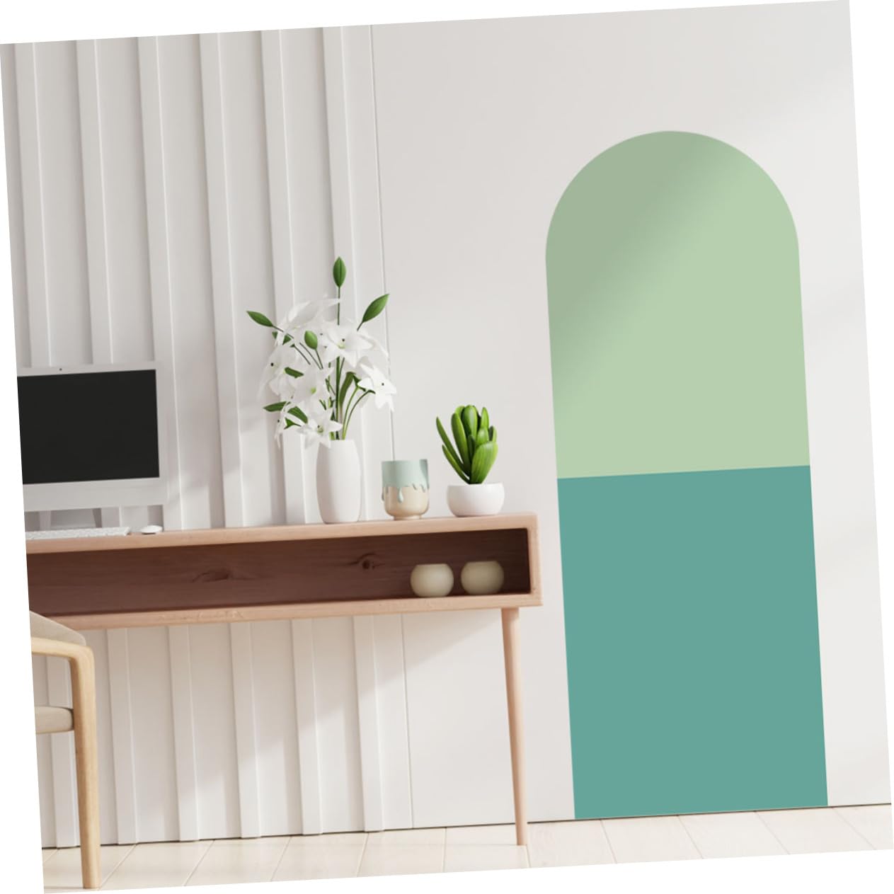 DOITOOL 2pezzi Adesivi Murali Geometrici Autoadesivi Per Decorare Stanze Stickers Murali Per Soggiorno e Camerette Facili Da Applicare e Rimuovere Design Moderno e Resistente e