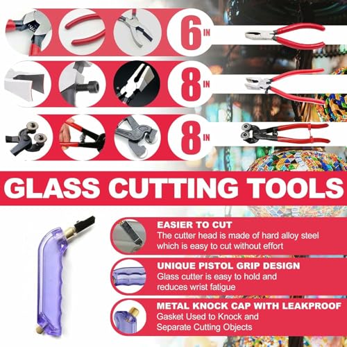 Kit vitrail ponceuse à verre et ruban cuivre pour artisanat