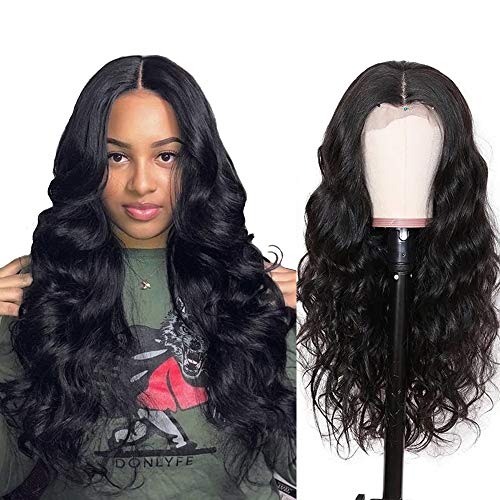 Ruiyu Transparent Lace Front Wigs Human Hair Wigs Pre Plucked With Baby Hair Brazilian Body Wave Wigs For Black Women Remy Virgin Hair Wigs For Women 150% Density 20 Inch