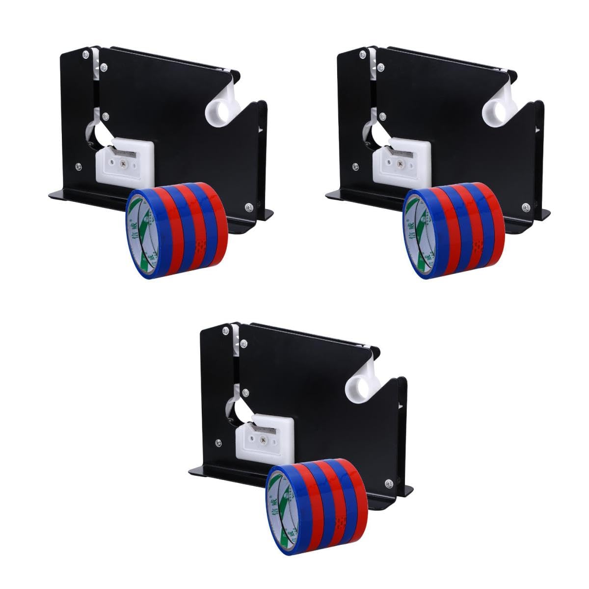 DOITOOL 3 Stück Bandschneider Spender Für Halsdichtband Heavy-duty-taschenkonus Bandspender Stahlbeutelkegel Mit Trimmer Zufällige Farbe