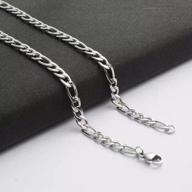 Image of THE MEN THING Chain for Men, Luxury Pure Titanium Steel Chain | Silver Stainless Steel Chain | Necklace Jewellery for Men & Boys