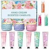 Regalos para Mujer 12 Set, Set de Velas Aromáticas, Bálsamo Labial y Mini Crema de Manos, Rituals Set de Regalo Rituals para Mujer, Pequeños Sets de Regalo Navideños para el Día de la Madre y Navidad