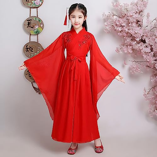 Disfraz tradicional chino Hanfu para niña otoño e invierno miniatura 2