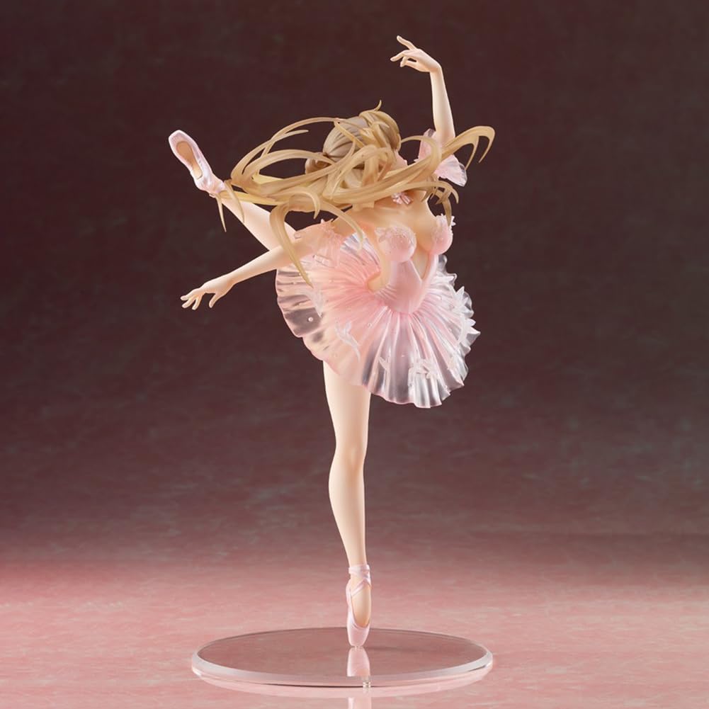 Figurine DreamTech Swan Girl – 32 Cm – PVC – Danse Ballet – Déco Bureau Ou Vitrine – Collection Anime