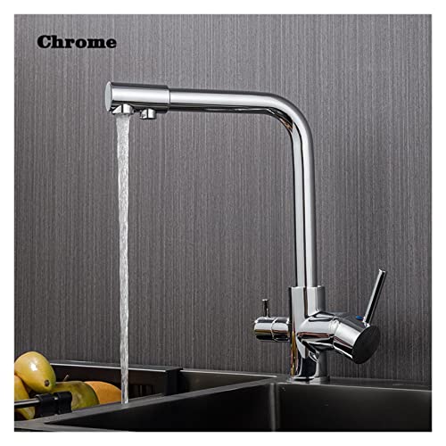 Robinet filtré de cuisine noir en laiton avec mitigeur eau potable - 5