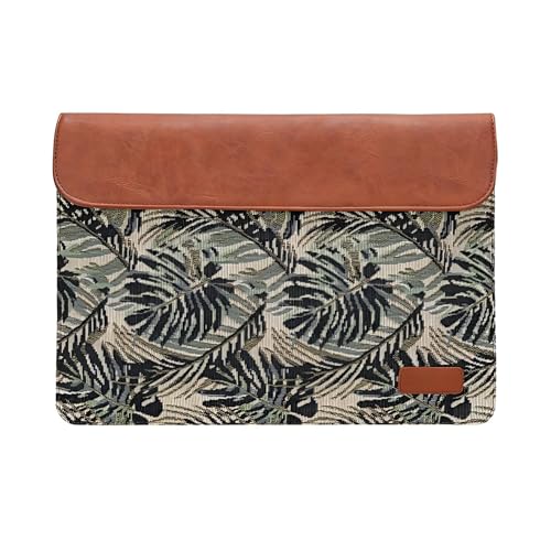 Image of HAMELIN MacBook Sleeve for 14 Inch Laptops | Laptop Sleeve 14 Inch for Notebook & Tablets | Lightweight & Waterproof Laptop Hand Bag for Men & Women | Stylish Case for Office & Travel | Green Maple
