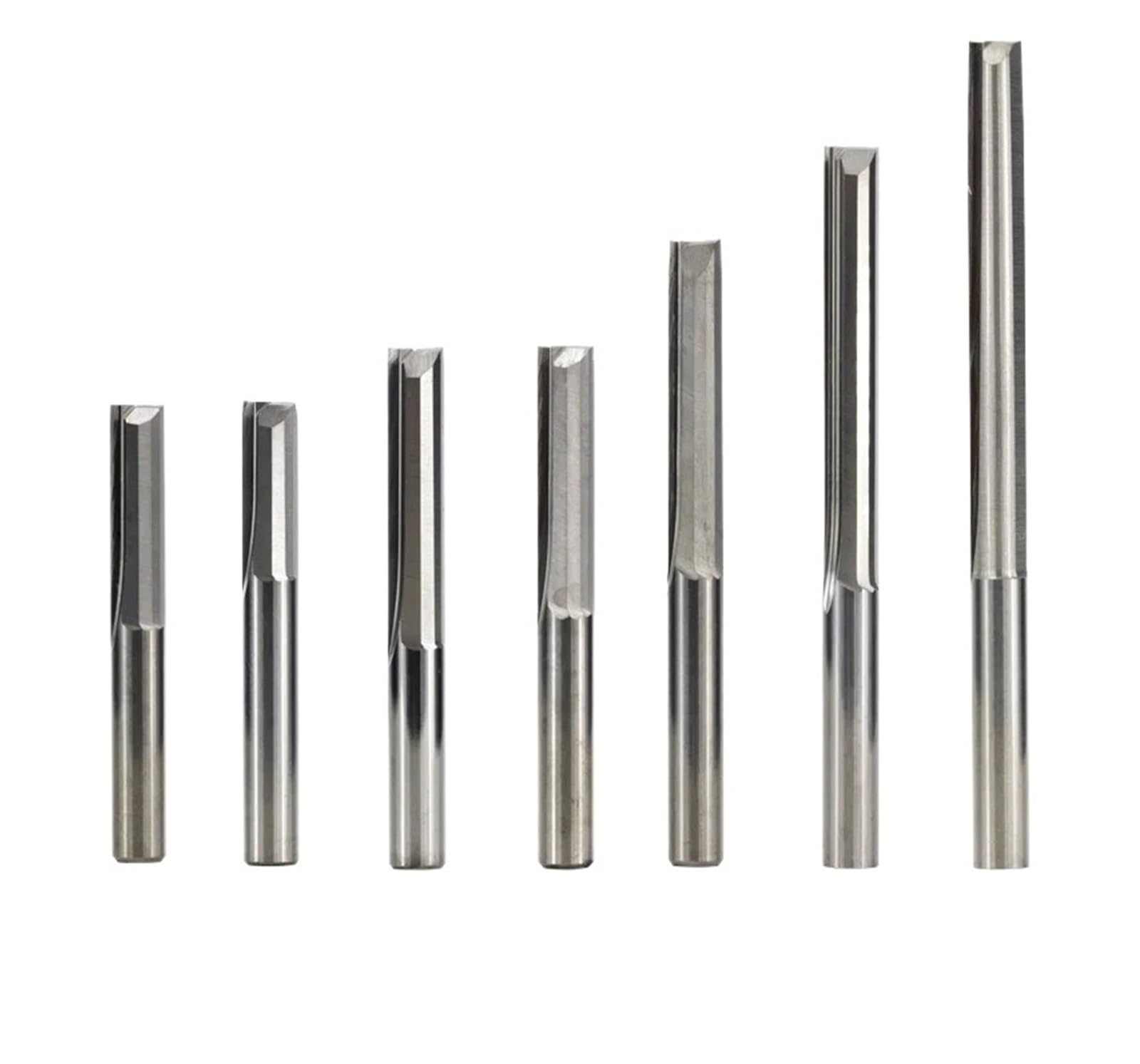 1 szt. Frez do drewna 3,175/4/6/8 mm, 2-ostrzowy, prosty frez trzpieniowy z węglika spiekanego, frezarka CNC(10x62x10x90)