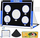 Gofady But de Football pour Enfants, Filet de Football 2 en 1 avec 5 Cible et Sac de Trans...