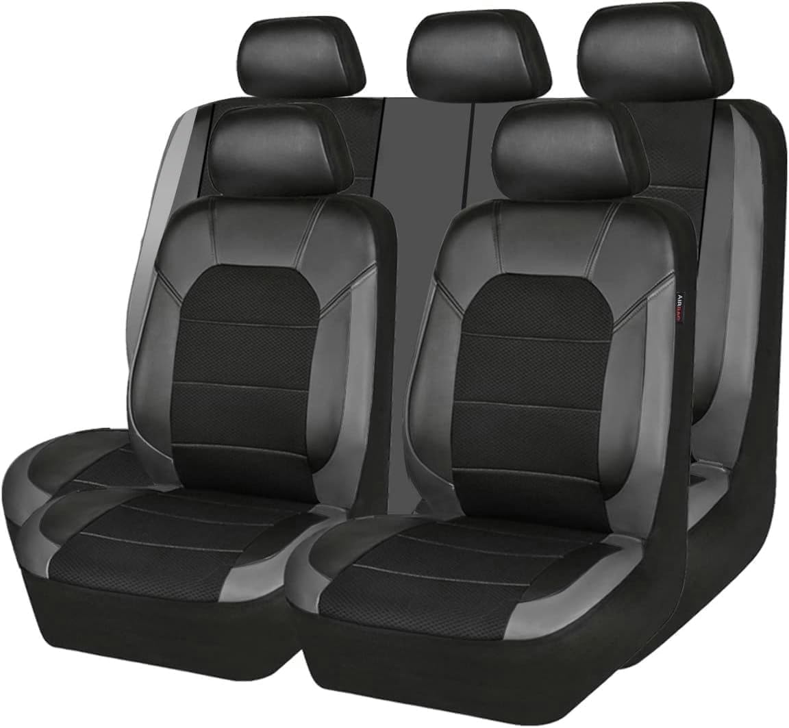 RuiHao Car Seat Covers for Kia Sportage 2020-2025,Front Rear Seat Breathable Wear-resistant Protectors,Full Surround Protect Original Seats Accessories,C/Black