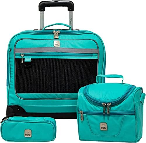 WIRES Trolley School bag 3 PCS set All in One 4 wheeled Rolling Bag ...