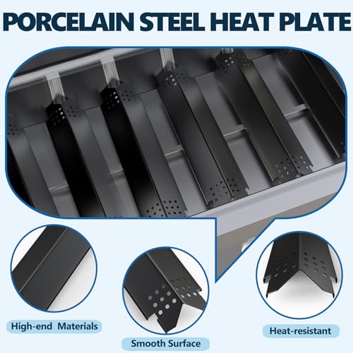 Image of SafBbcue Grill Replacement Parts for Nexgrill 6 Burner 720-0896B 720-0896 720-0898, Cooking Grates and Heat Plates for Nexgrill Deluxe 6 Burner Gas Grill 720-0896E 730-0896 720-0896B Replacement Parts