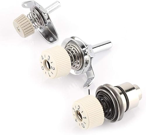 Miniatura 9 de Abrazadera de rosca del regulador de tensión, 3 piezas de máquina de coser industrial rosca, conjunto de regulador de tensión de la máquina textil