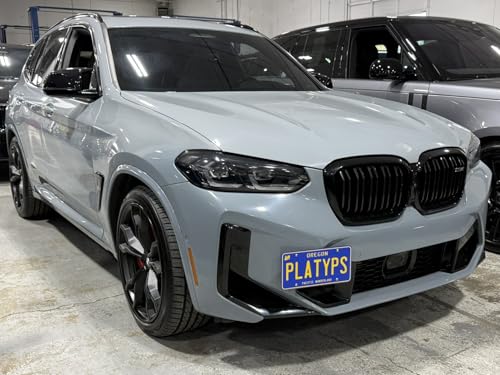 Image of CravenSpeed Platypus License Plate Mount Compatible with BMW X3 M 2022-2024 [G01 LCI] | No Drilling | Installs in Seconds | Made of Stainless Steel & Aluminum | Made in USA
