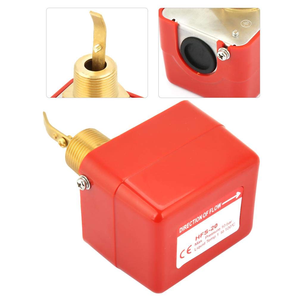 Wasserströmungswächter, HFS-20 dn20 6-380V Wasserströmungswächter aus Edelstahl für Wasser, Ethylen, Ethylenglykol und Andere Flüssigkeiten