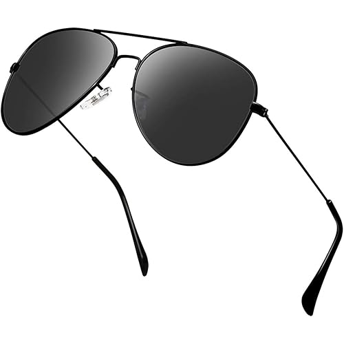 Polarized Aviator Sunglasses for Men/Women Metal Mens Sunglasses Driving Sun Glasses