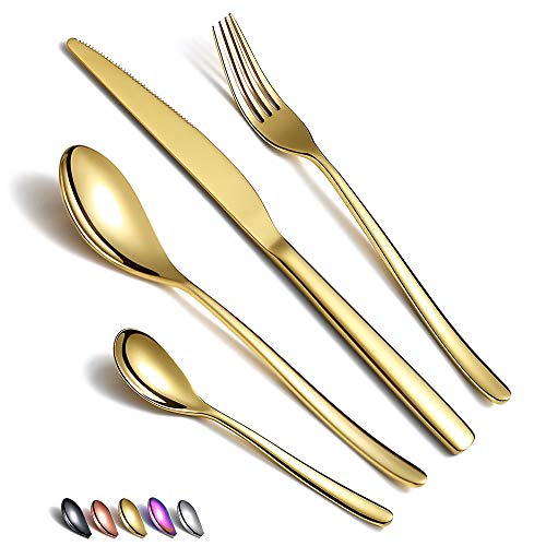 Flat Servizio Di Posate Oro 24 Pz Sambonet 8014808075483 vendita online