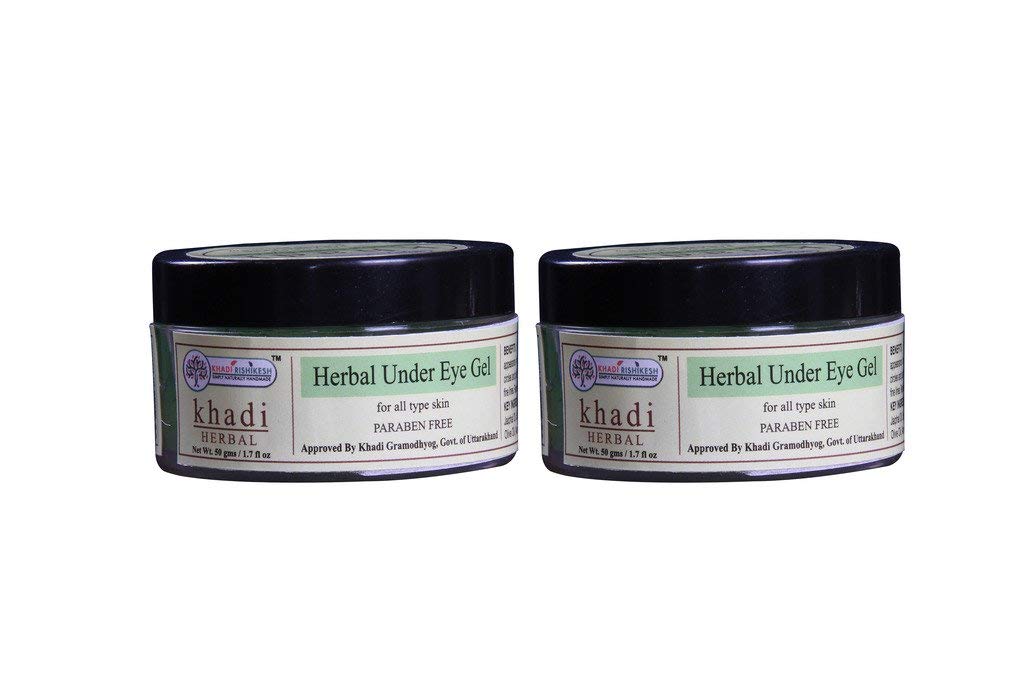 KHADI RISHIKESH Herbal Under Eye Gel Combo Set Pack Of - 50Gm x 2 (100Gm)-picture-29