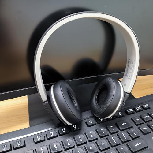 Teufel Airy Ohrpolster Ersatz Kompatibel mit Teufel Airy Kopfhörer Ohrpolstern Kissen (Proteinleder/Memory-Schaum)