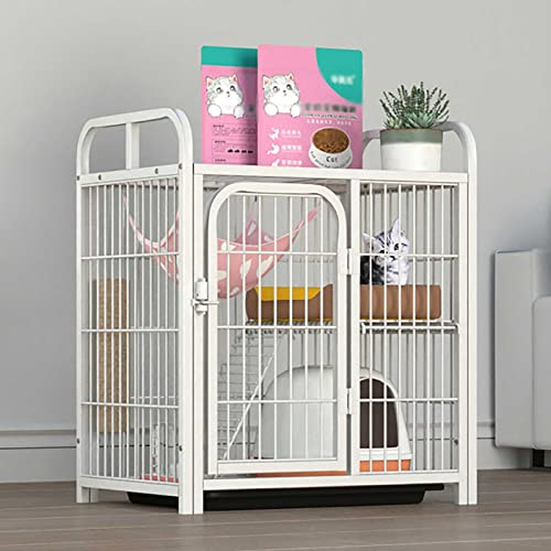 Jaula para gatos de interior con escaleras y diseño resistente