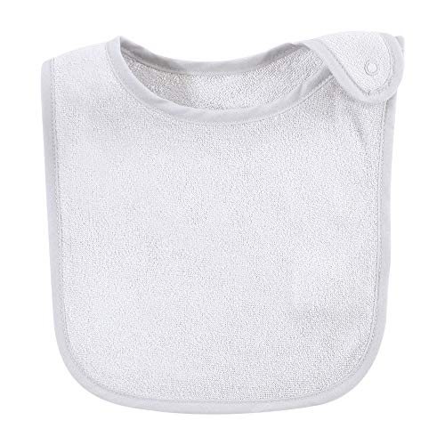 Hudson Baby Unisex Baby Rayon from Bamboo Terry Bibs, Black White, One Size4