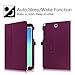 Fintie Folio Case for Samsung Galaxy Tab A 9.7 - Slim Fit Premium Vegan Leather Cover for Samsung Tab A 9.7-Inch Tablet SM-T550, SM-P550 (with Auto Sleep/Wake Feature), Purple