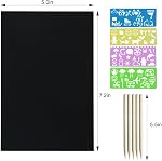 FUNNYB&G Rainbow Scratch Paper Art pour les enfants - 100 Pcs Magic Rainbow Scratch Paper Off Set Scratch Pâques Artisanats Arts Fournitures Kits Pads Feuilles pour les jeux de fête Halloween Noël Cadeaux d'anniversaire