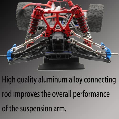 Aluminum Adjustable Turnbuckles/Camber Link For Traxxas 1/10 Slash 2Wd 4X4//Rustler 2Wd 4X4/Hoss 2Wd 4X4/Stampede 2Wd 4Wd Rc Car,Replace 1935 3644 3745 (Silver #TOP1