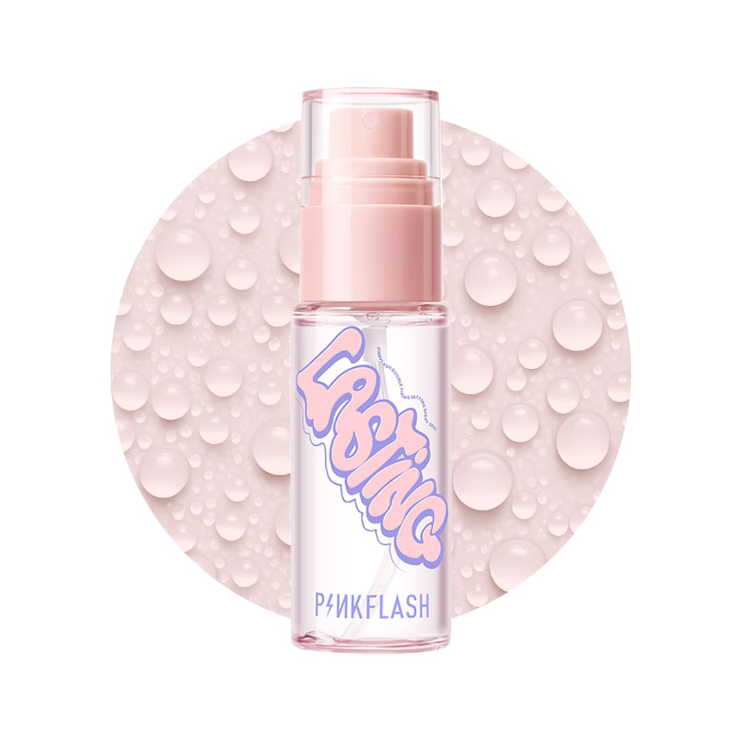 Pinkflash Double Fixing Setting Spray-SP01 for women, Ultra fine mist, Natural & safe ingredients, moisturizing, hydrating with soothing properties, Long-lasting, 40ml-image-26