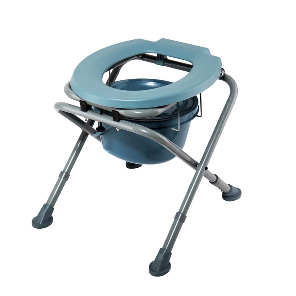 Asiento del Baño, Baño Ducha Impermeable Silla Plegable Ergonomía Portátil WC Móvil Heces De Baño